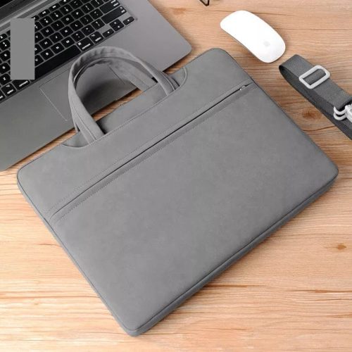 faux-leather-laptop-sleeve-bag-for-macbook-laptop-notebook-up-to-13-inch-laptop-dark-grey-bags-sleeves-34002383470692